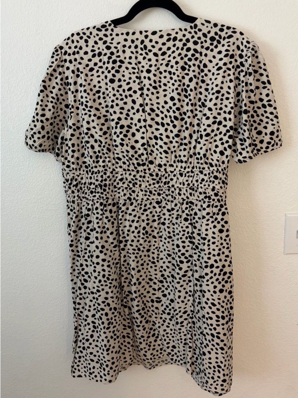 NWT Scoop Beige and Black Dotted Short Sleeve Dress SZ XXL (20) - Picture 5 of 6